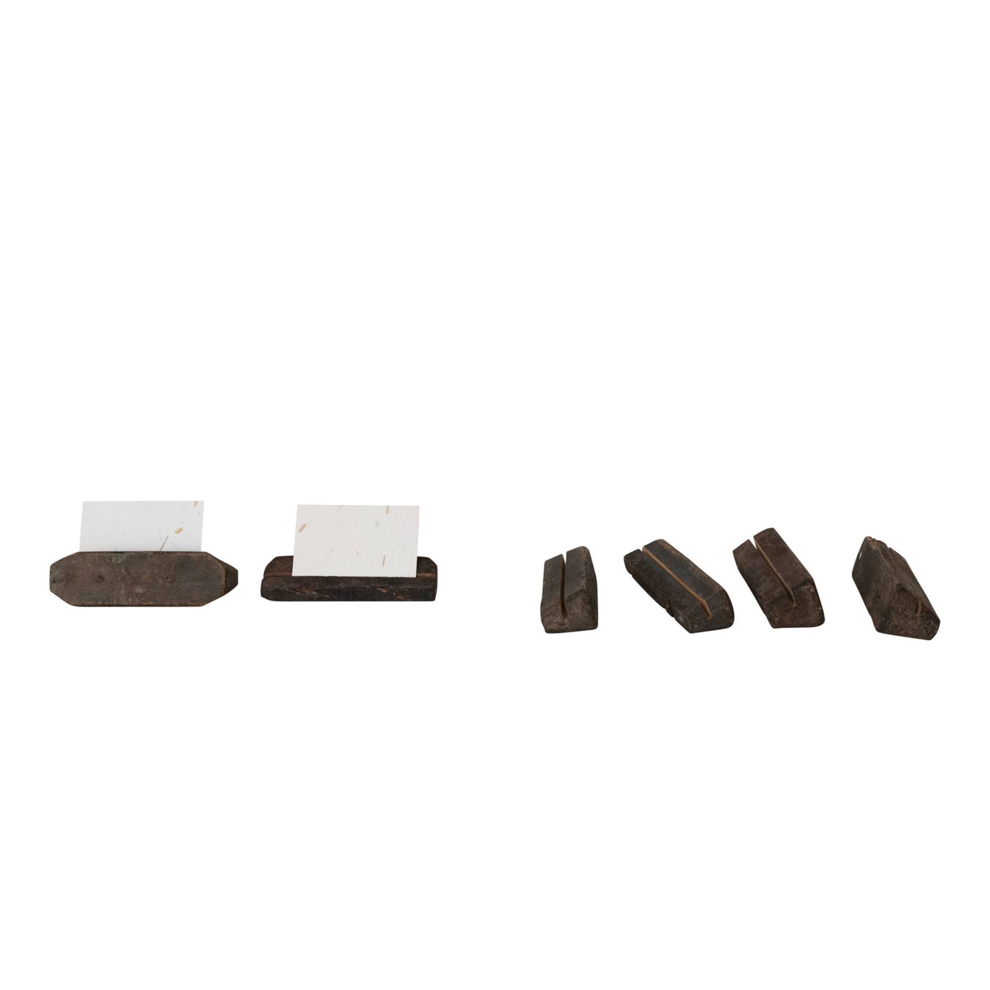 Hello Honey® Reclaimed Wood Place Card Holder with 12 Cards Boxed Set